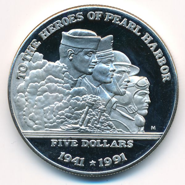 Маршалловы острова, 5 долларов (1991 г.)