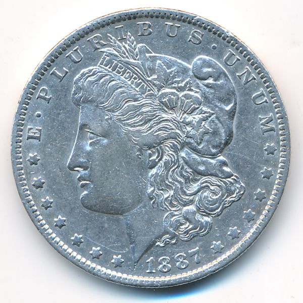 США, 1 доллар (1887 г.)