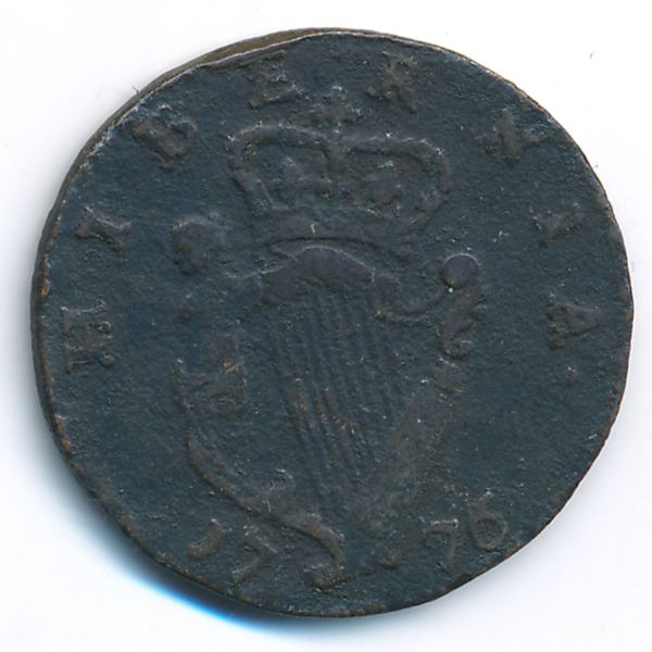 Ирландия, 1/2 пенни (1776 г.)