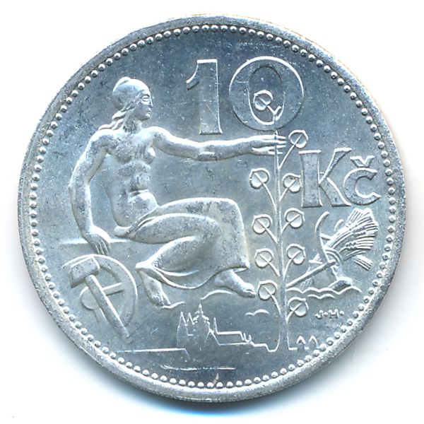 Чехословакия, 10 крон (1932 г.)