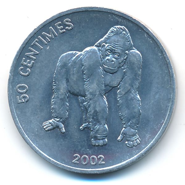 Конго, Демократическая республика, 50 сентим (2002 г.)