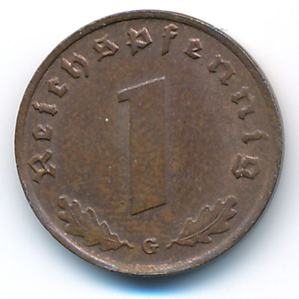 Третий Рейх, 1 рейхспфенниг (1939 г.)