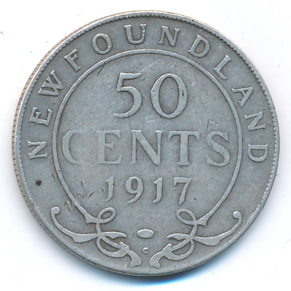 Ньюфаундленд, 50 центов (1917 г.)