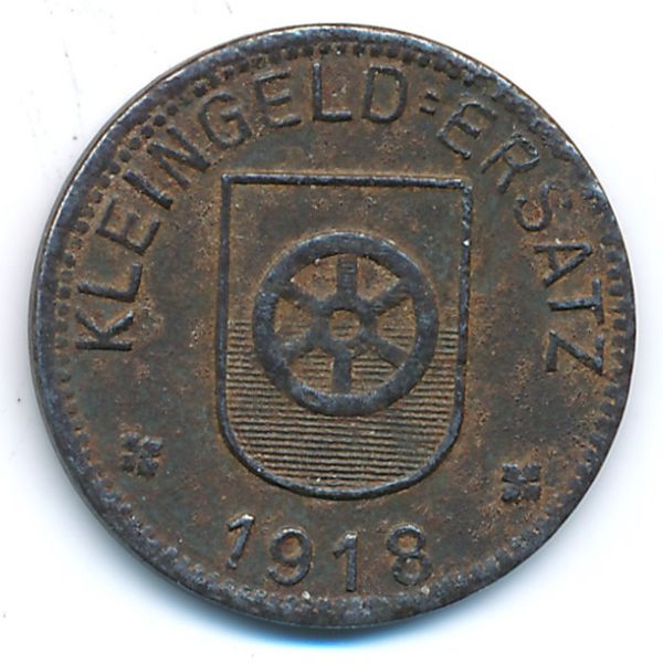 Донауэшинген., 50 пфеннигов (1918 г.)