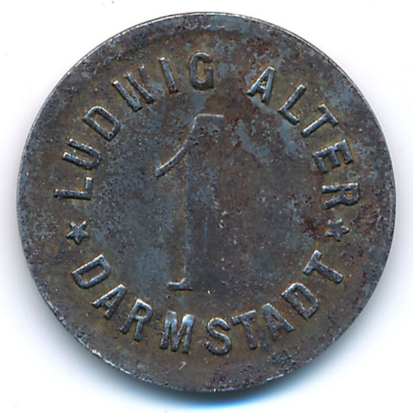 Дармштадт., 1 пфенниг