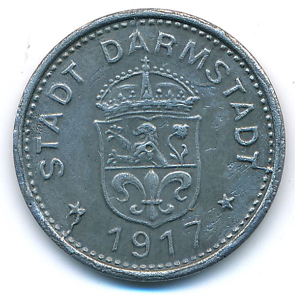 Дармштадт., 10 пфеннигов (1917 г.)