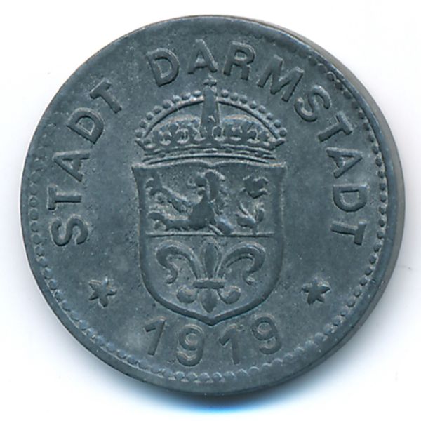 Дармштадт., 10 пфеннигов (1919 г.)