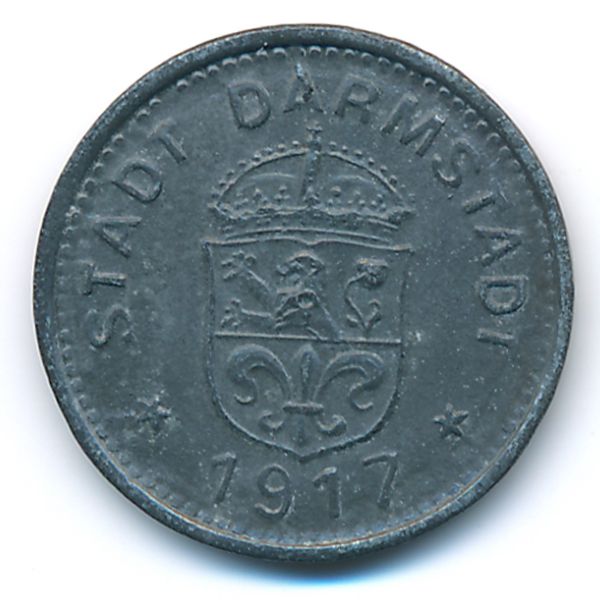 Дармштадт., 10 пфеннигов (1917 г.)