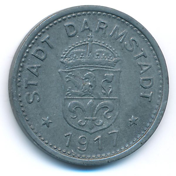 Дармштадт., 10 пфеннигов (1917 г.)