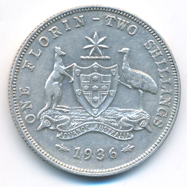 Австралия, 1 флорин (1936 г.)