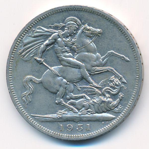 Великобритания, 1 крона (1951 г.)