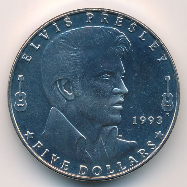 Маршалловы острова, 5 долларов (1993 г.)