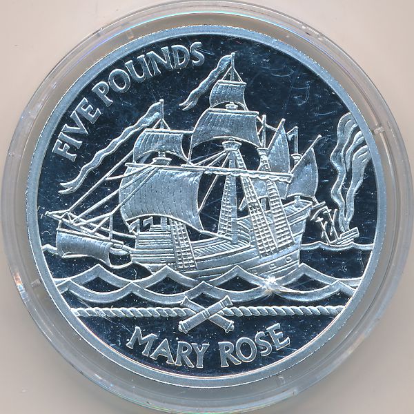 Гернси, 5 фунтов (2009 г.)