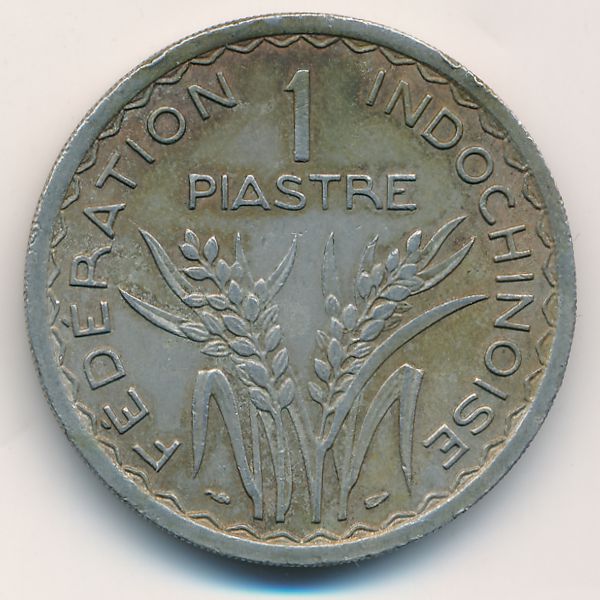 Французский Индокитай, 1 пиастр (1947 г.)