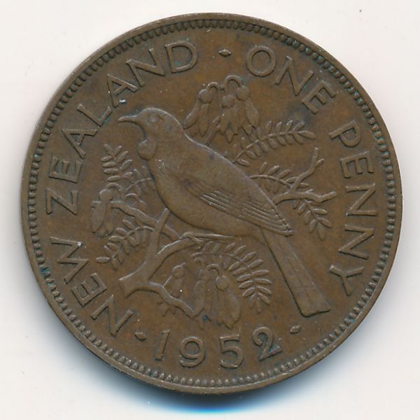 Новая Зеландия, 1 пенни (1952 г.)