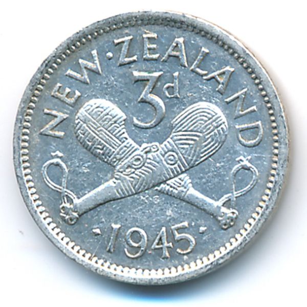 Новая Зеландия, 3 пенса (1945 г.)