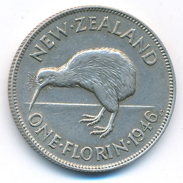 Новая Зеландия, 1 флорин (1946 г.)