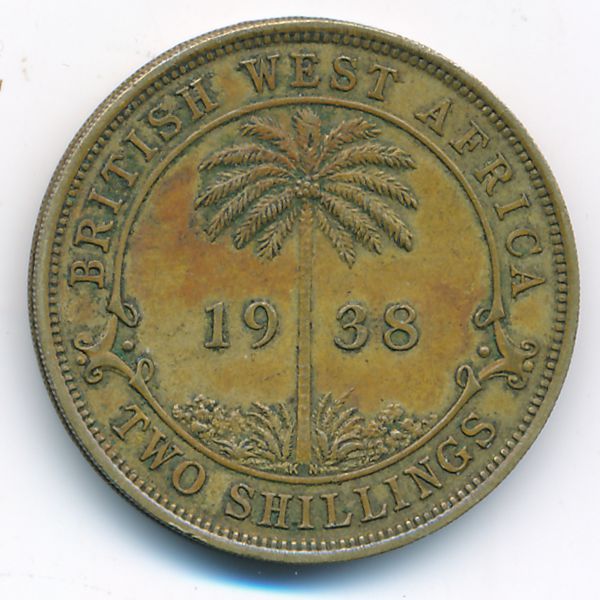 Британская Западная Африка, 2 шиллинга (1938 г.)