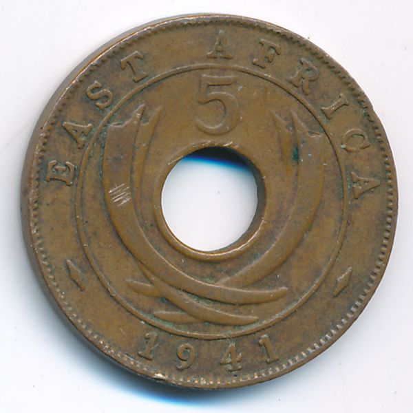 Восточная Африка, 5 центов (1941 г.)