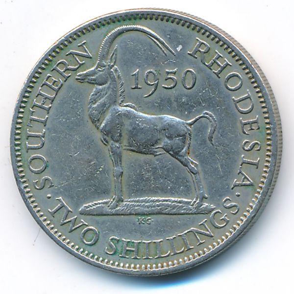 Южная Родезия, 2 шиллинга (1950 г.)