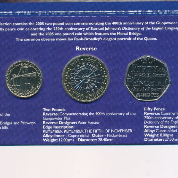 Великобритания, Набор монет (2005 г.)