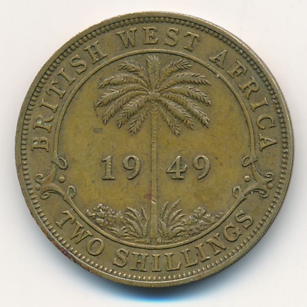 Британская Западная Африка, 2 шиллинга (1949 г.)