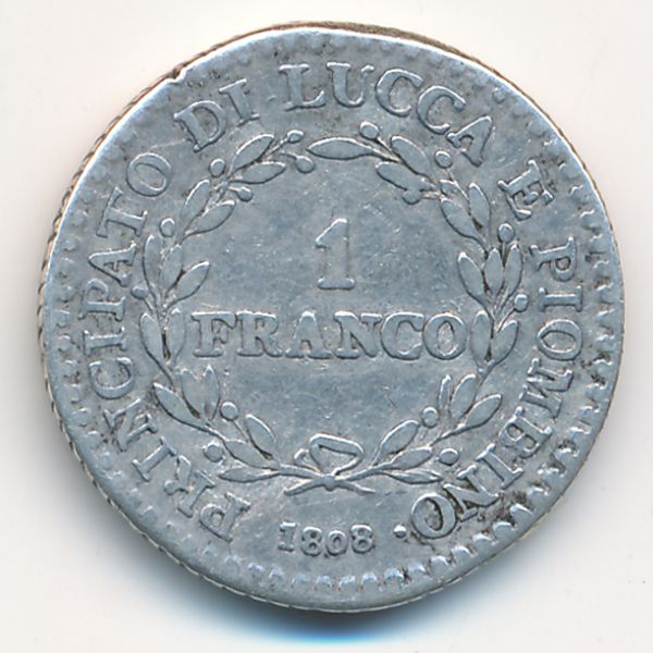 Лукка, 1 франк (1808 г.)