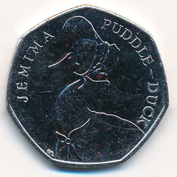 Великобритания, 50 пенсов (2016 г.)