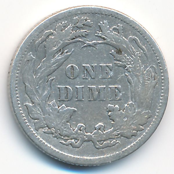США, 1 дайм (1885 г.)