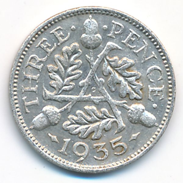 Великобритания, 3 пенса (1935 г.)
