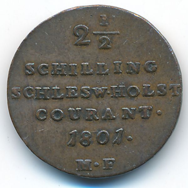 Шлезвиг-Гольштейн, 2 1/2 шиллинга (1801 г.)