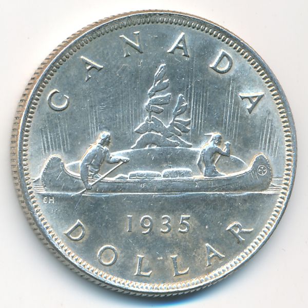 Канада, 1 доллар (1935 г.)