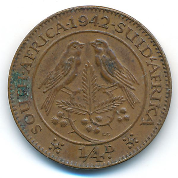 ЮАР, 1/4 пенни (1942 г.)