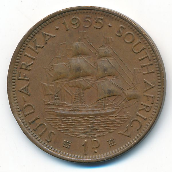ЮАР, 1 пенни (1955 г.)