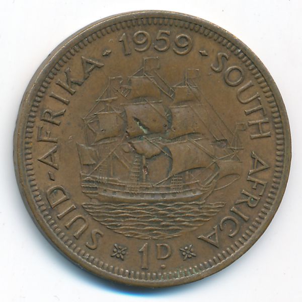 ЮАР, 1 пенни (1959 г.)