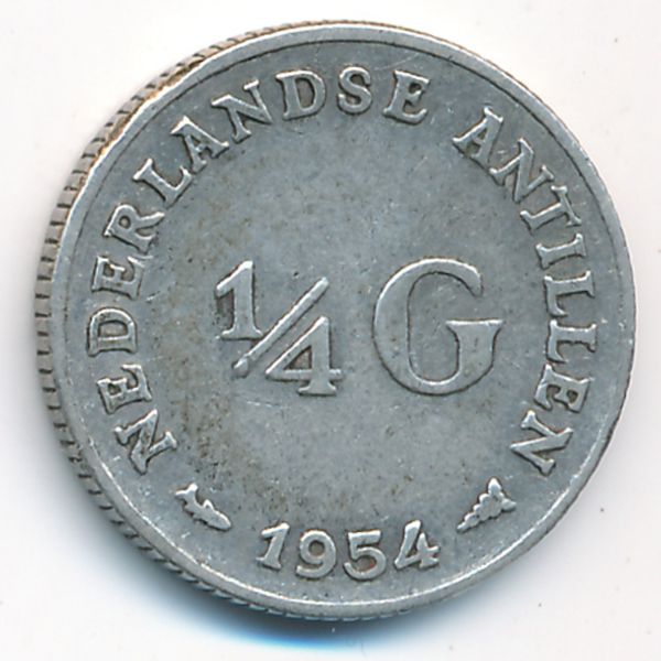Антильские острова, 1/4 гульдена (1954 г.)