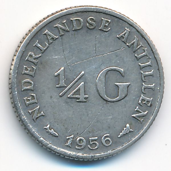 Антильские острова, 1/4 гульдена (1956 г.)