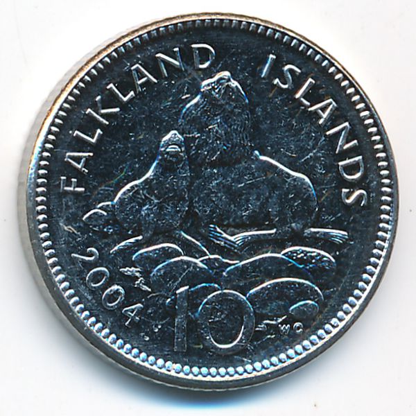 Фолклендские острова, 10 пенсов (2004 г.)