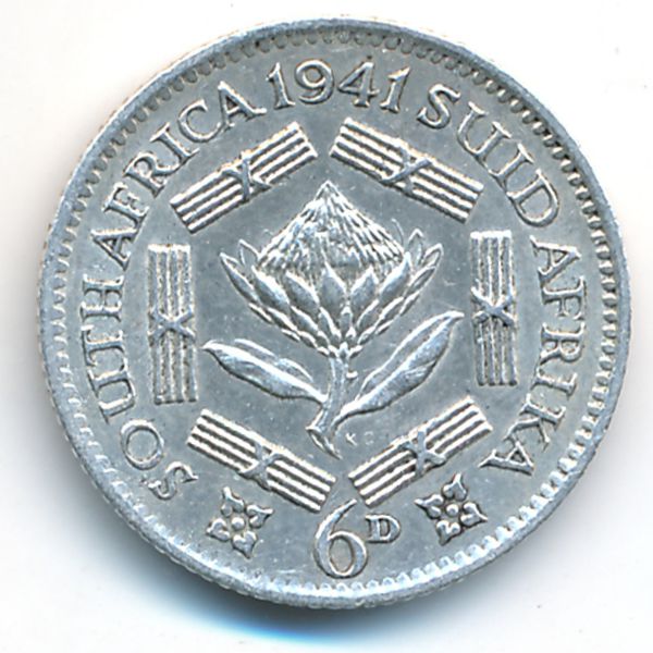 ЮАР, 6 пенсов (1941 г.)