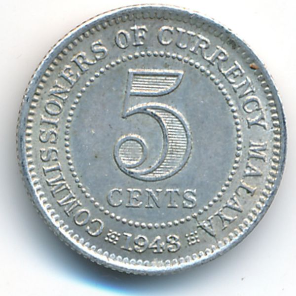 Малайя, 5 центов (1943 г.)