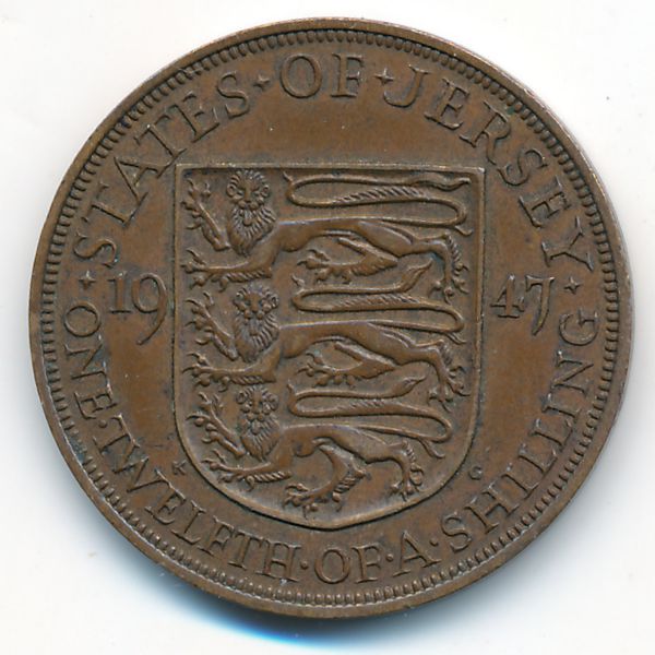 Джерси, 1/12 шиллинга (1947 г.)