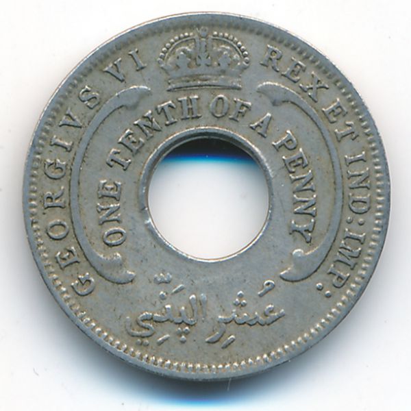 Британская Западная Африка, 1/10 пенни (1941 г.)