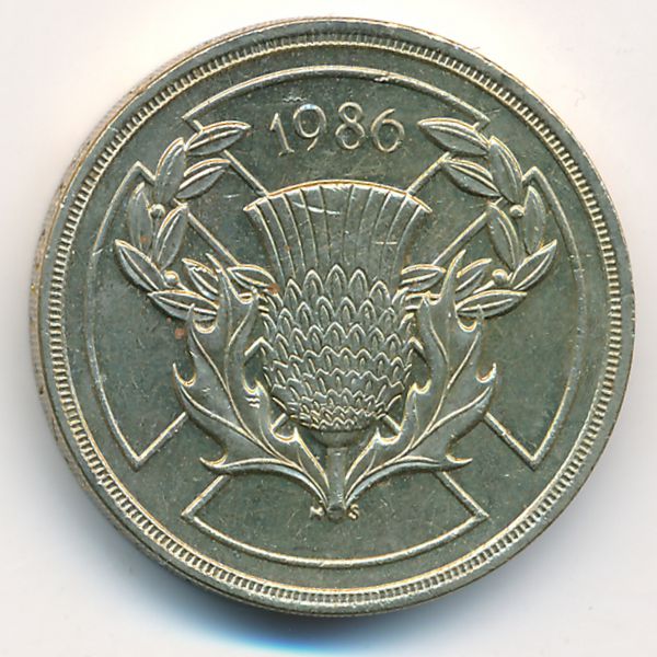 Великобритания, 2 фунта (1986 г.)