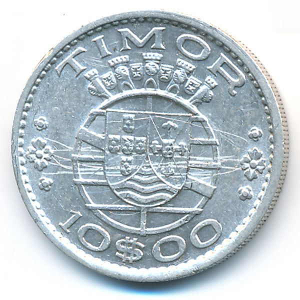 Тимор, 10 эскудо (1964 г.)