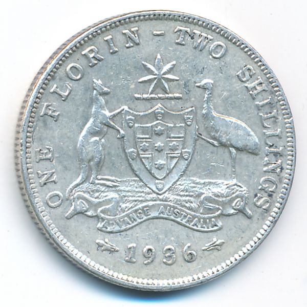 Австралия, 1 флорин (1936 г.)