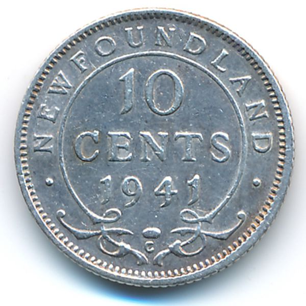 Ньюфаундленд, 10 центов (1941 г.)