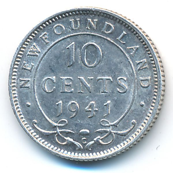 Ньюфаундленд, 10 центов (1941 г.)