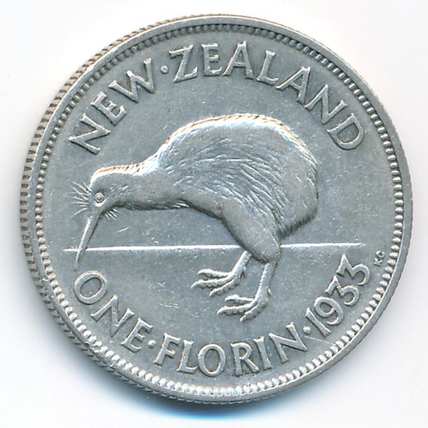 Новая Зеландия, 1 флорин (1933 г.)