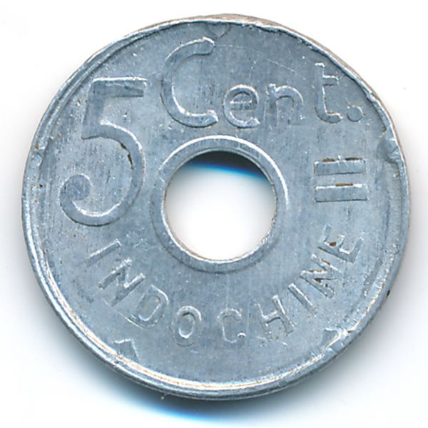 Французский Индокитай, 5 центов (1943 г.)