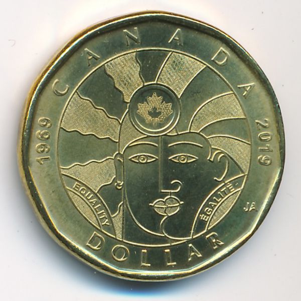 Канада, 1 доллар (2019 г.)